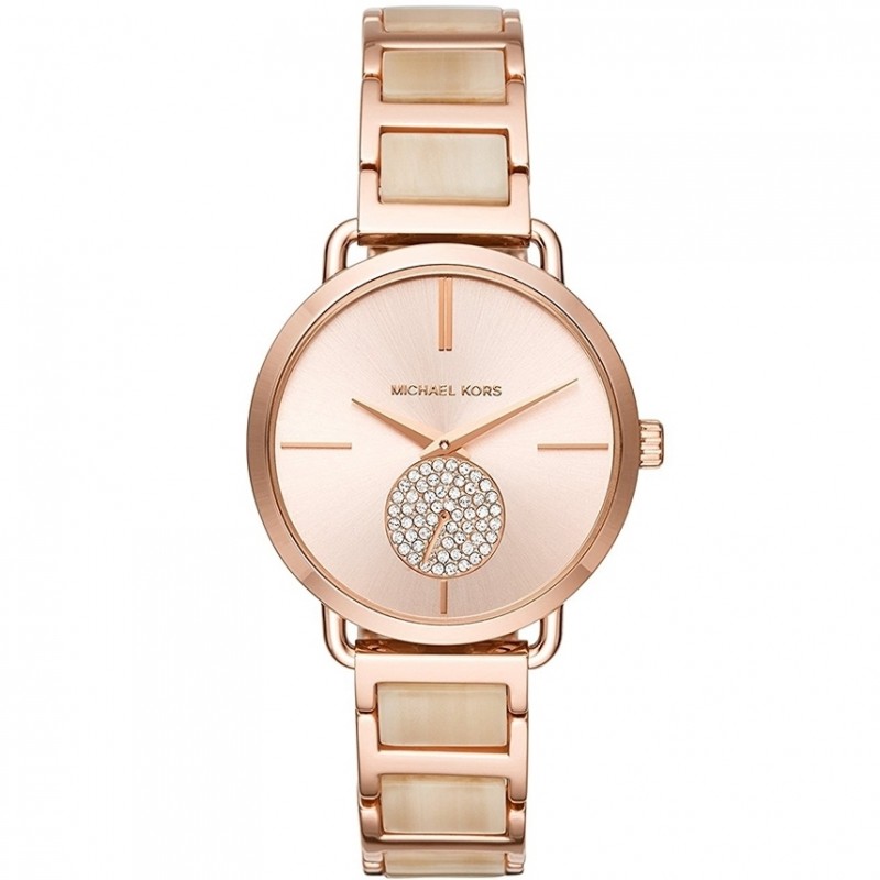 Michael Kors MK3678 Portia Rose Gold | Златист часовник за жени